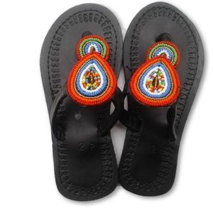 New Handmade Baby Girl Beaded Sandals